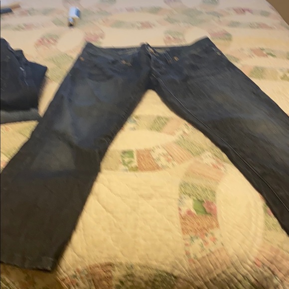 Jeans dark rinse size 27 by Guess Premium cropped - Picture 2 of 3